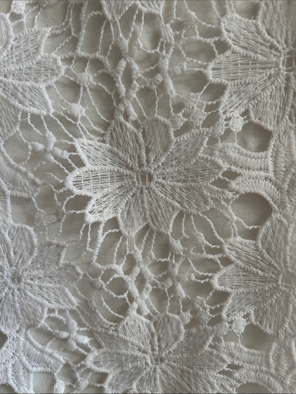 Eyeshadow White Floral Lace Tank - Picture 3 of 3